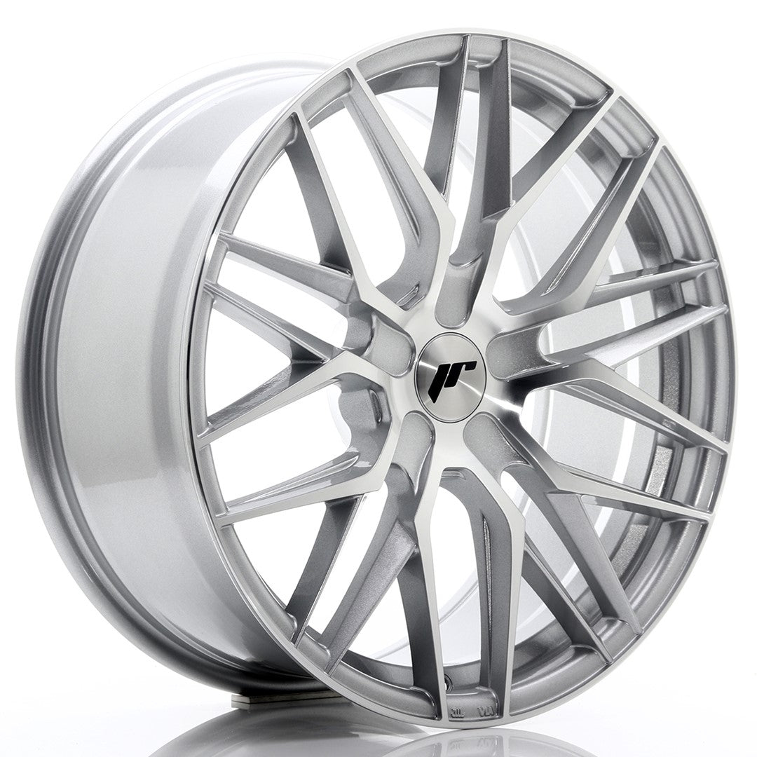 JR28 19x8.5 ET20-40 PCD personnalisé Face usinée argent