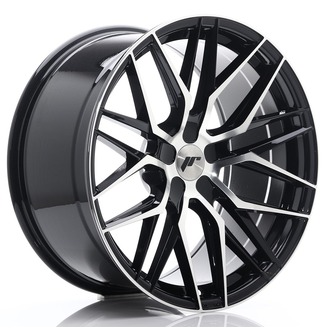 JR28 20x10 ET40 5x114.3 Gloss Black Machined Face
