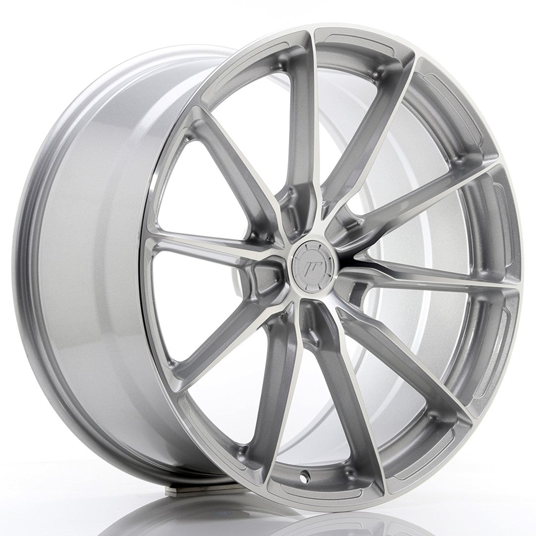 JR37 20x10 ET25 5x112 Zilver Machined Face