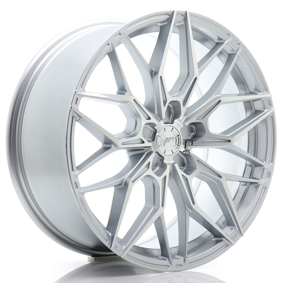 JR46 19x8 ET20-40 PCD personnalisé Face usinée argent