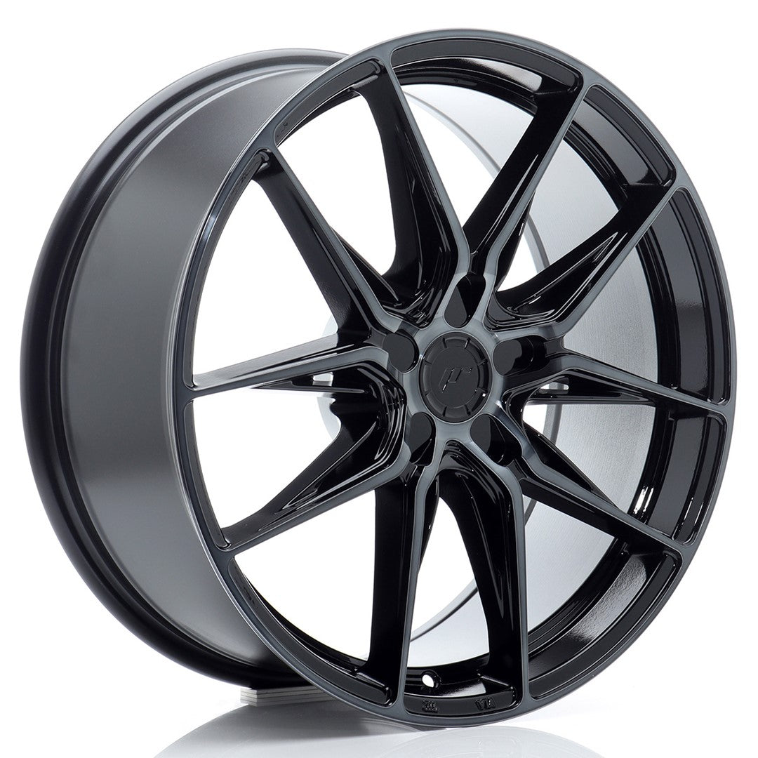 JR44 19x8.5 ET45 5x114.3 Zwart Machined Getinte Voorzijde