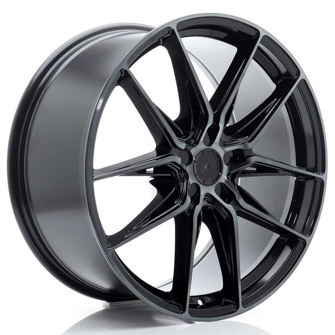 JR44 20x9.5 ET20-57 Custom PCD Zwart Machinaal Getint Gezicht