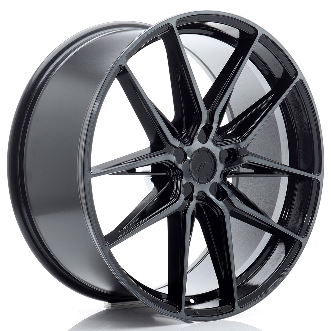 JR44 21x9.5 ET20-45 Custom PCD Zwart Machinaal Getint Front