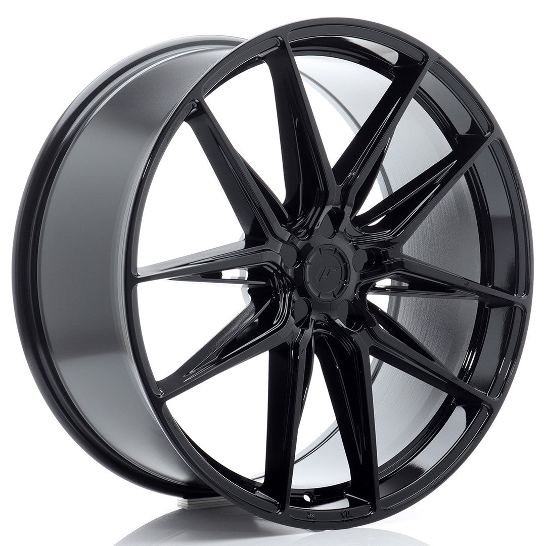 JR44 22x10 ET20-46 Custom PCD Glanzend Zwart