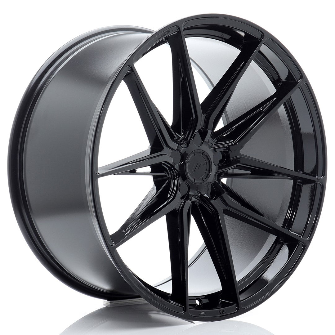 JR44 22x11 ET15-45 Aangepaste PCD Glanzend Zwart