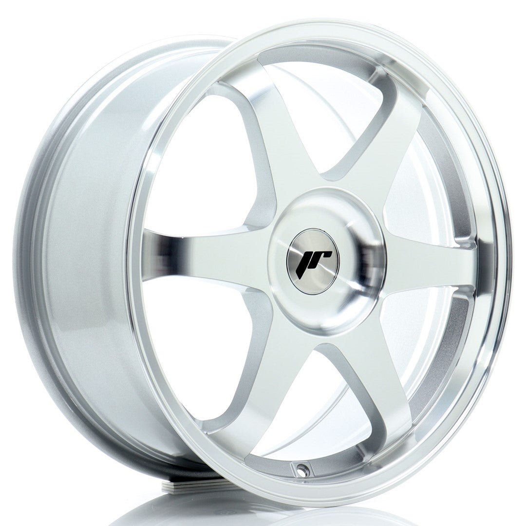 JR3 18x8 ET43 5x114.3 Silver Machined Face