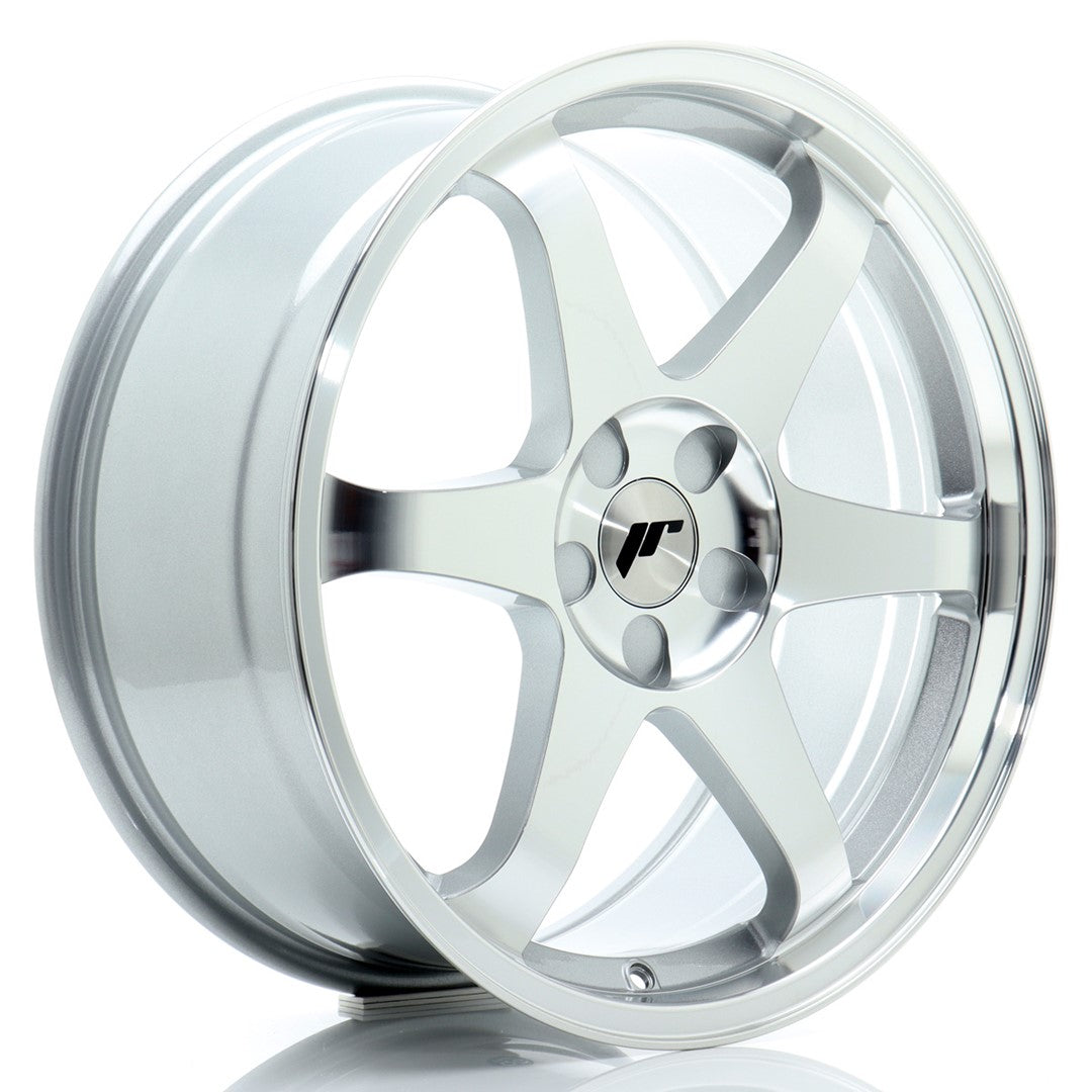 JR3 19x8,5 ET42 5x108 Zilver Machined Face