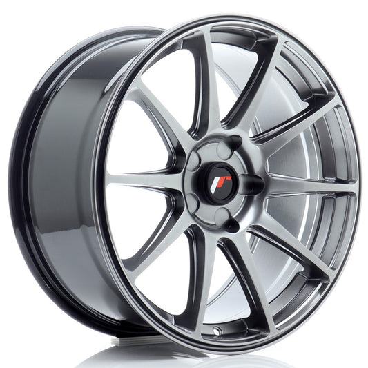 JR11 18x8.5 ET20-40 PCD personnalisé Hyper noir