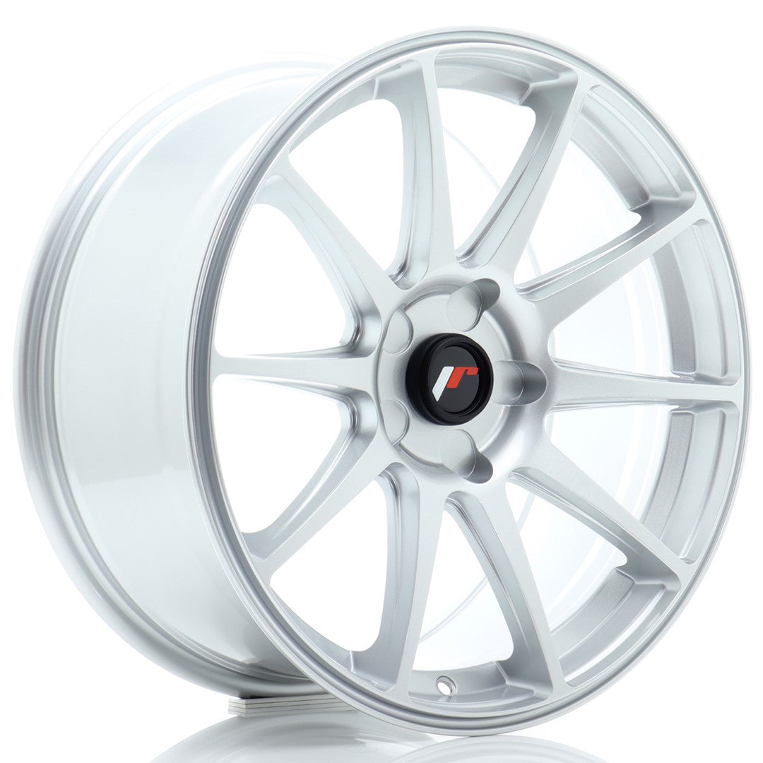 JR11 18x8.5 ET20-40 PCD personnalisé Hyper Silver