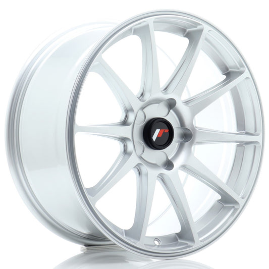 JR11 18x8.5 ET20-40 PCD personnalisé Hyper Silver