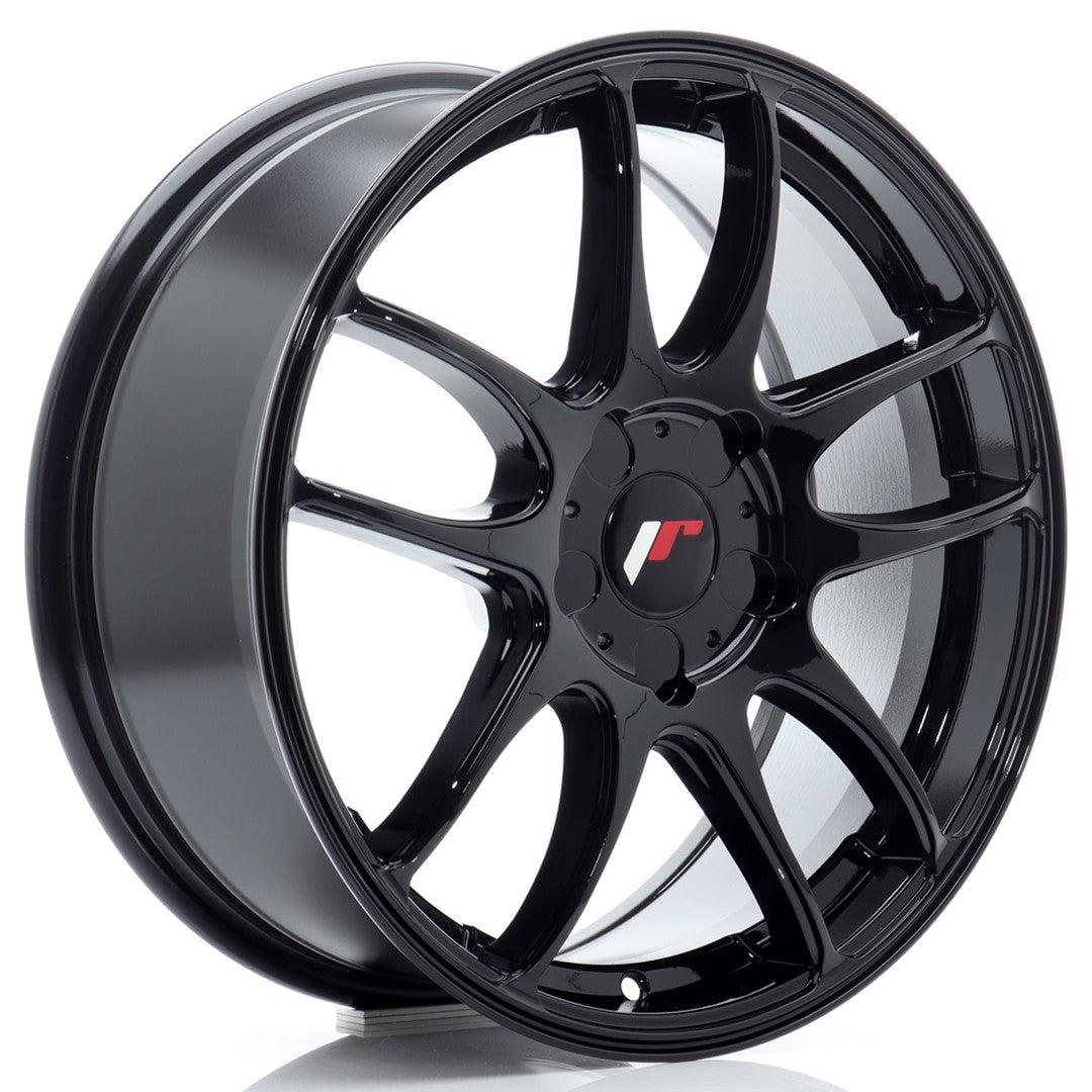 JR29 17x7 ET20-48 Custom PCD Glanzend Zwart