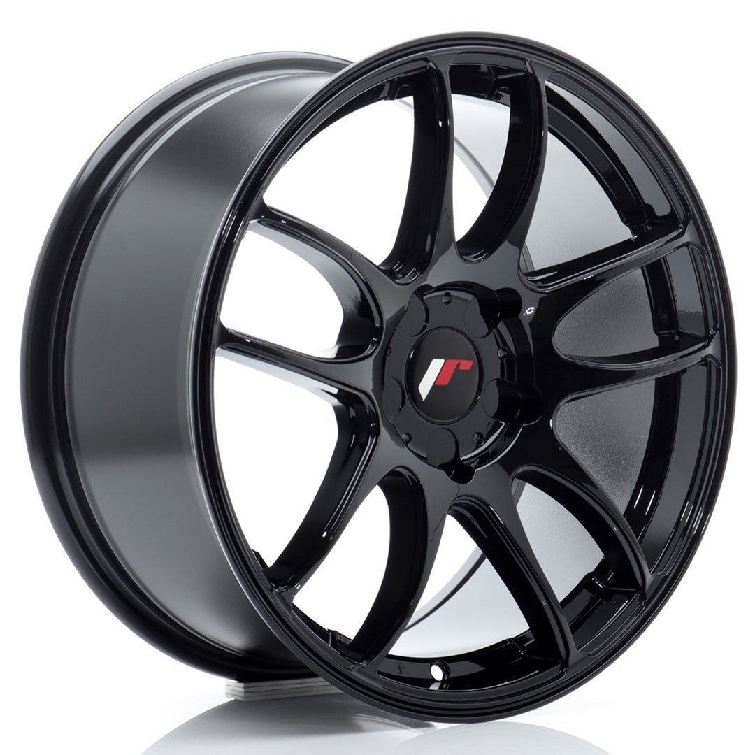 JR29 17x8 ET20-38 Custom PCD Glanzend Zwart