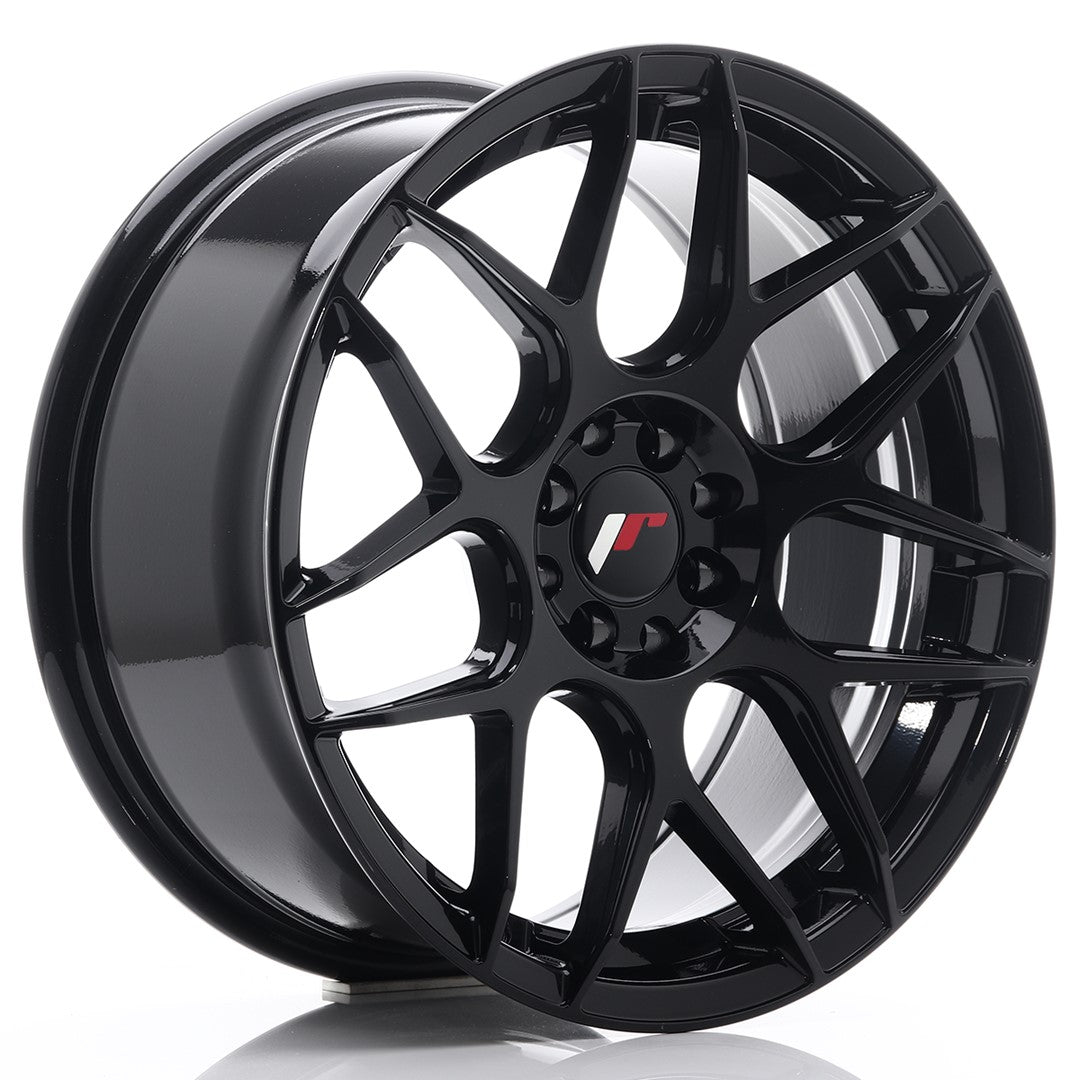 JR18 17x8 ET35 5x100, 5x114.3 glanzend zwart