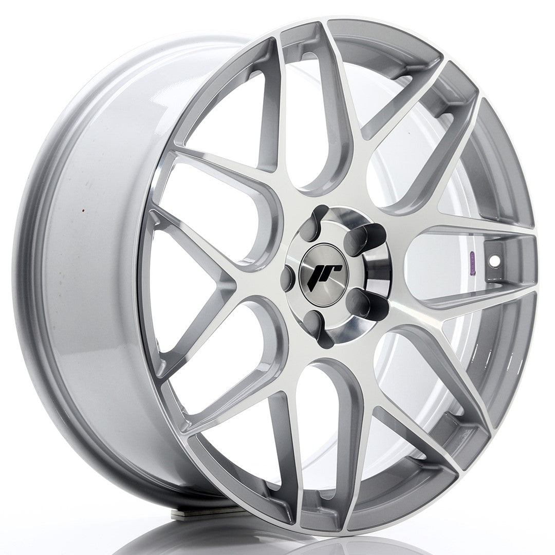 JR18 20x8.5 ET20-40 Custom PCD Silver Machined Face
