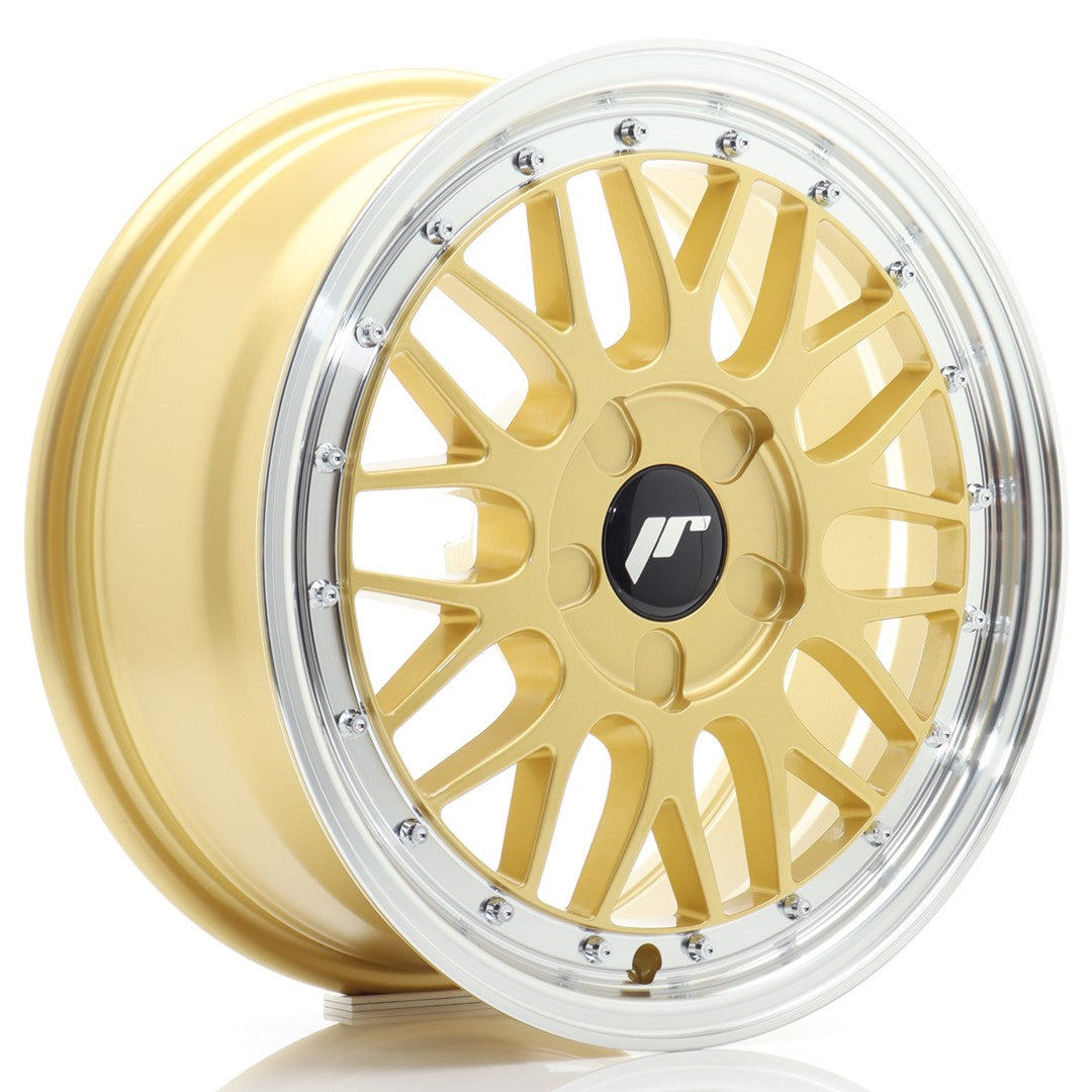 JR23 16x7 ET20-45 Aangepaste PCD Goud Bewerkte Lip