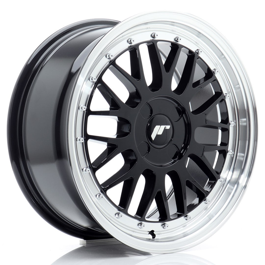 JR23 17x7.5 ET20-40 Custom PCD Gloss Black Machinaal bewerkte lip