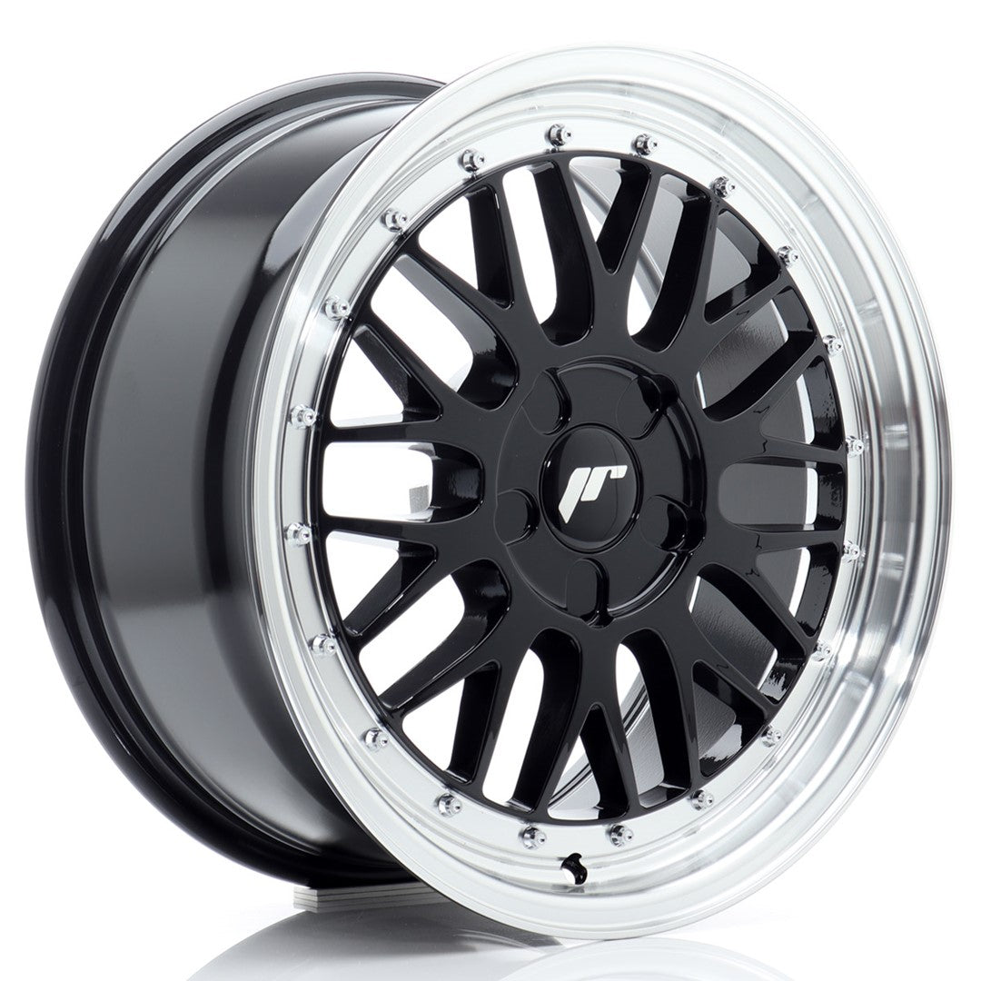 JR23 17x8 ET20-45 Custom PCD Gloss Black Machinaal bewerkte lip