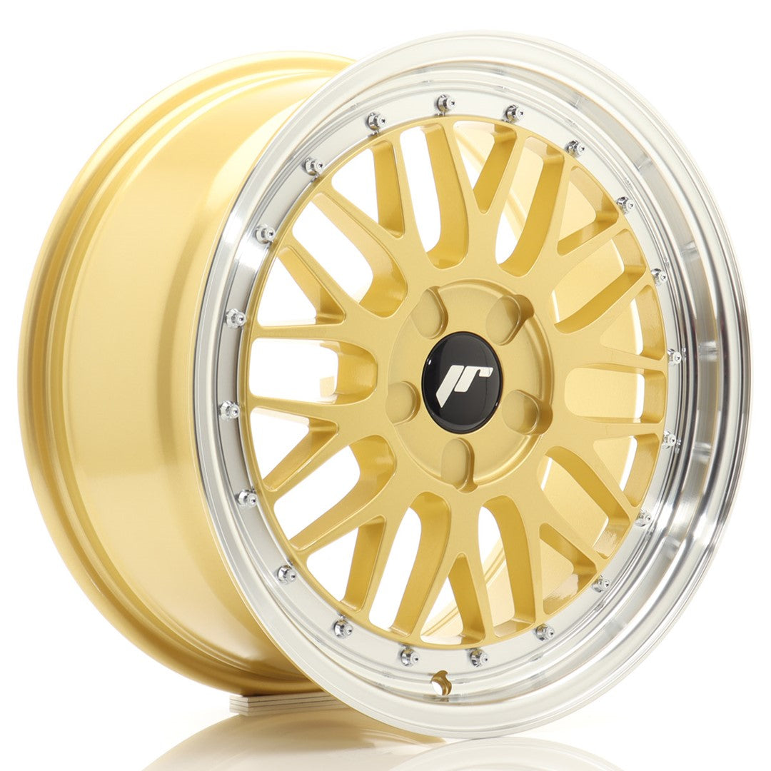 JR23 17x8 ET20-45 Aangepaste PCD Goud Bewerkte Lip