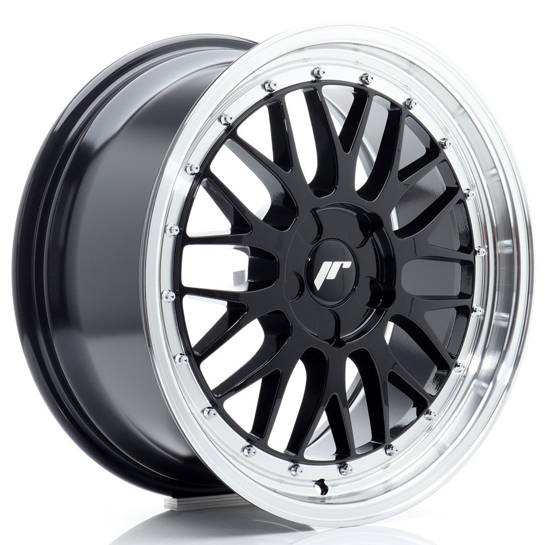 JR23 18x8.5 ET20-48 Custom PCD Gloss Black Machined Lip