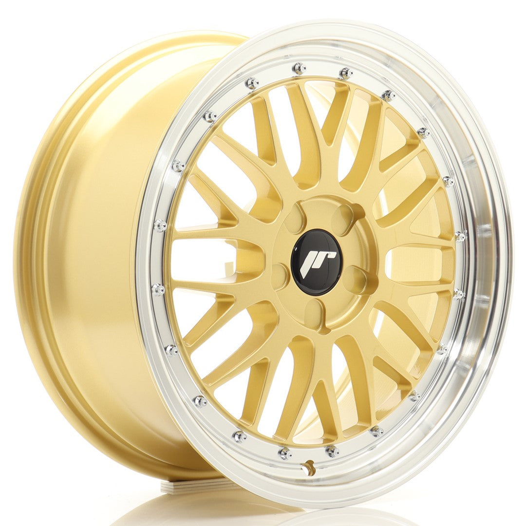 JR23 18x8.5 ET20-48 Custom PCD Gold Machined Lip