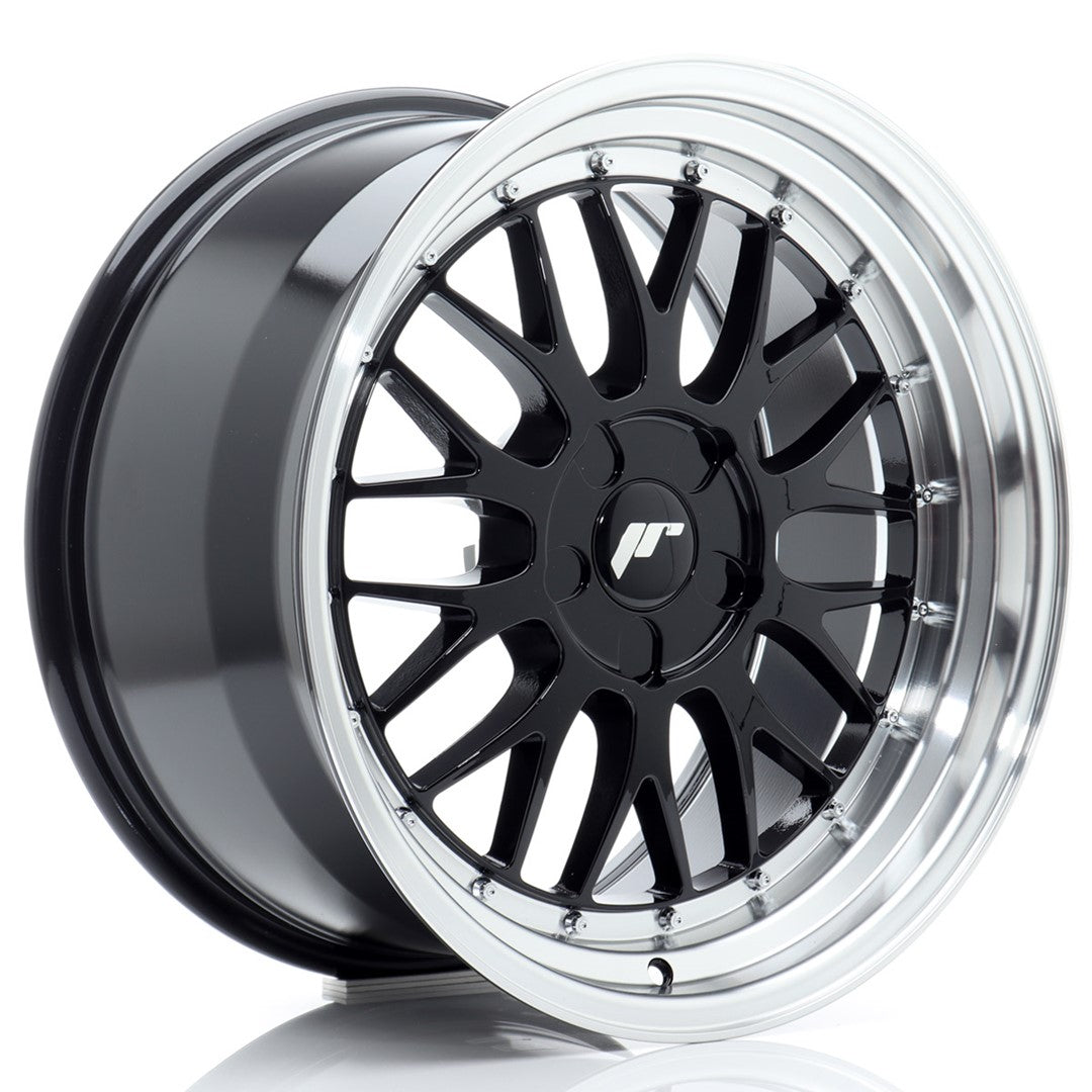 JR23 18x9.5 ET20-48 Custom PCD Gloss Black Machinaal bewerkte lip