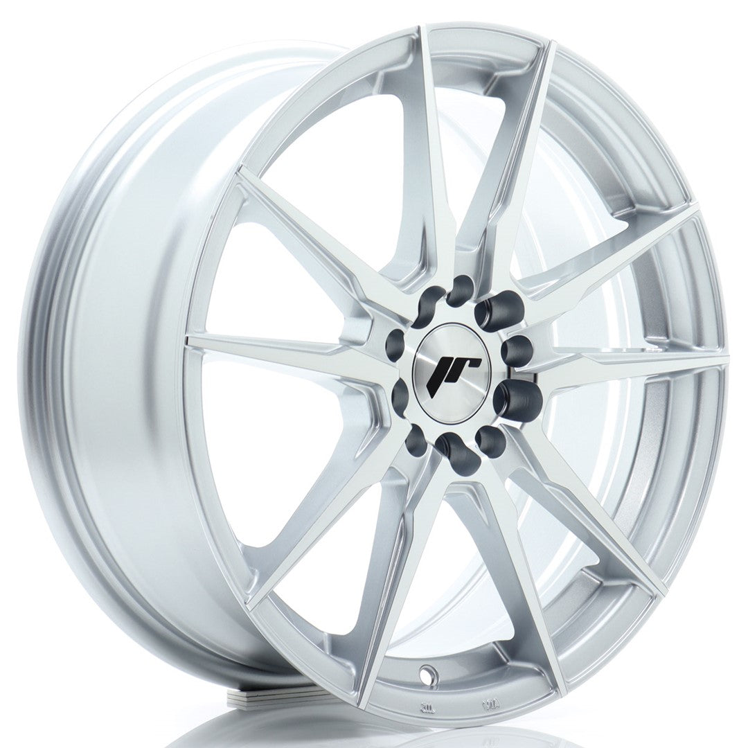 JR21 17x7 ET40 5x100, 5x114.3 Zilver Machined Face