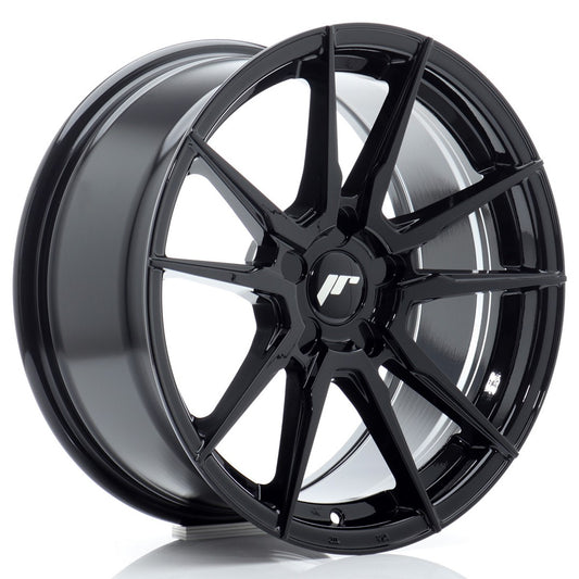 JR21 17x8 ET20-35 Custom PCD Gloss Black