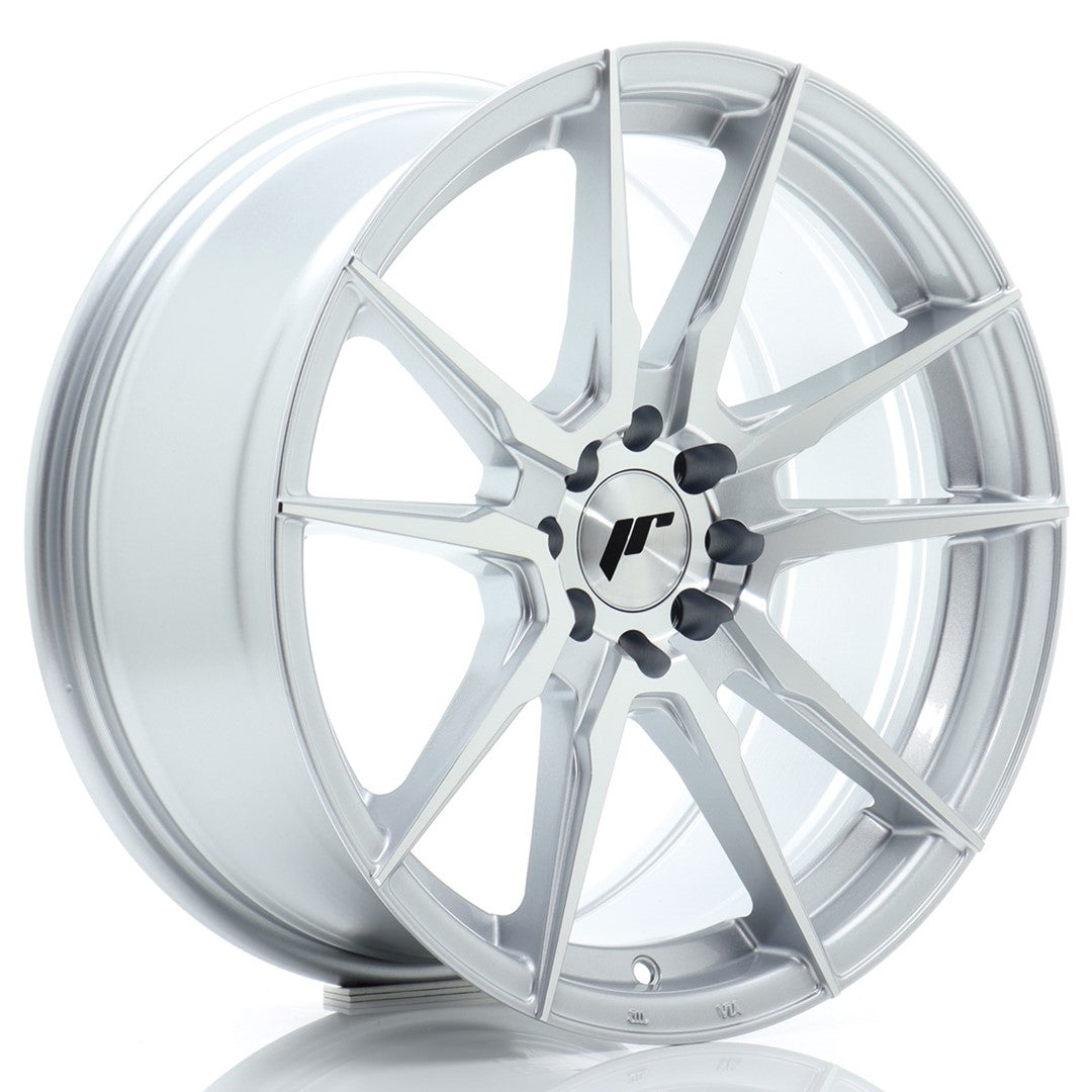 JR21 17x8 ET25 4x100, 4x108 Zilver Machined Face