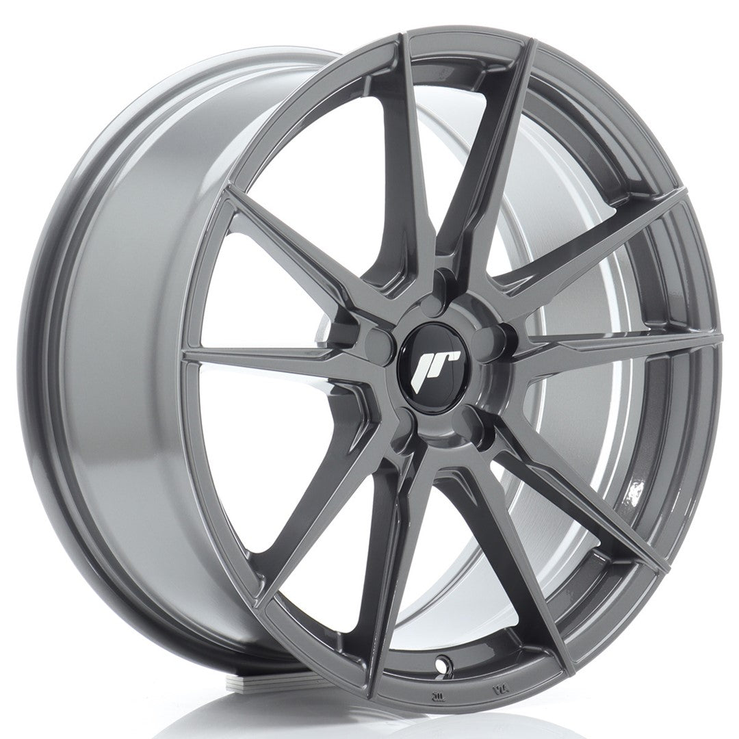 JR21 18x8 ET37 5x100 Hyper Gray