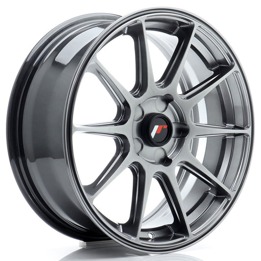 JR11 17x7 ET20-38 PCD personnalisé Hyper noir