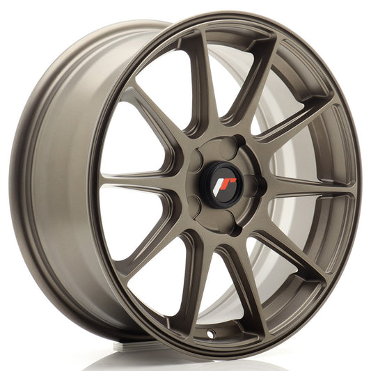 JR11 17x7 ET20-38 PCD personnalisé plat bronze