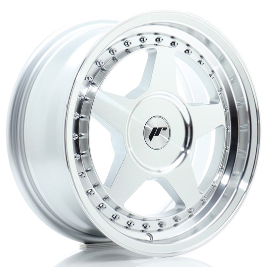 JR6 16x7 ET20-35 Custom PCD Silver Machined Face