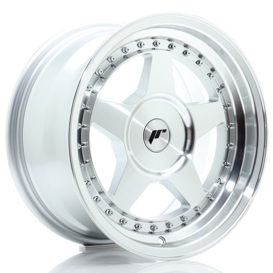 JR6 16x8 ET10-30 Custom PCD Silver Machined Face