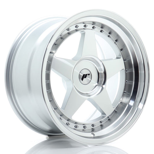 JR6 18x10.5 ET0,-25 Custom PCD Silver Machined Face