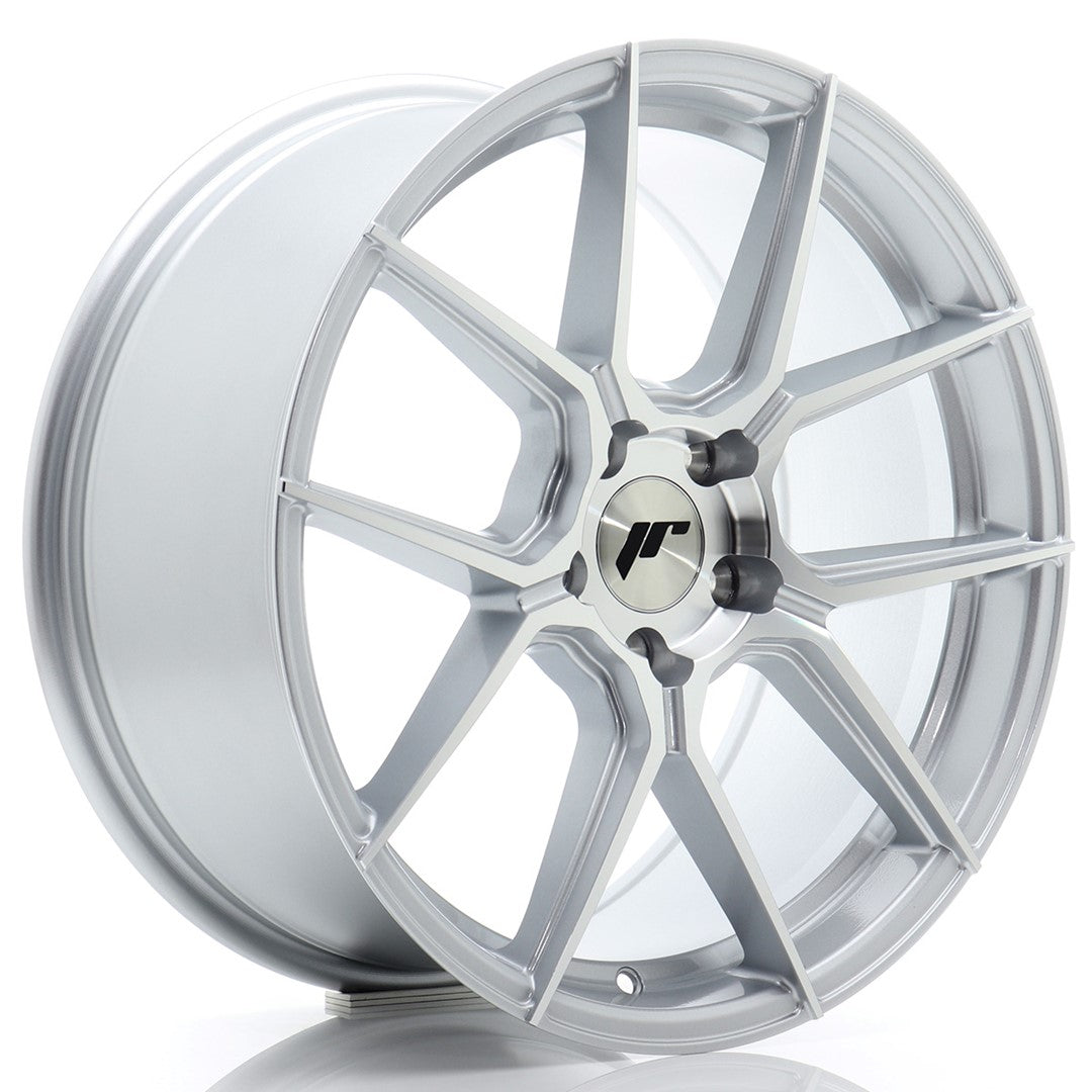 JR30 18x8.5 ET45 5x114.3 Zilver Machined Face