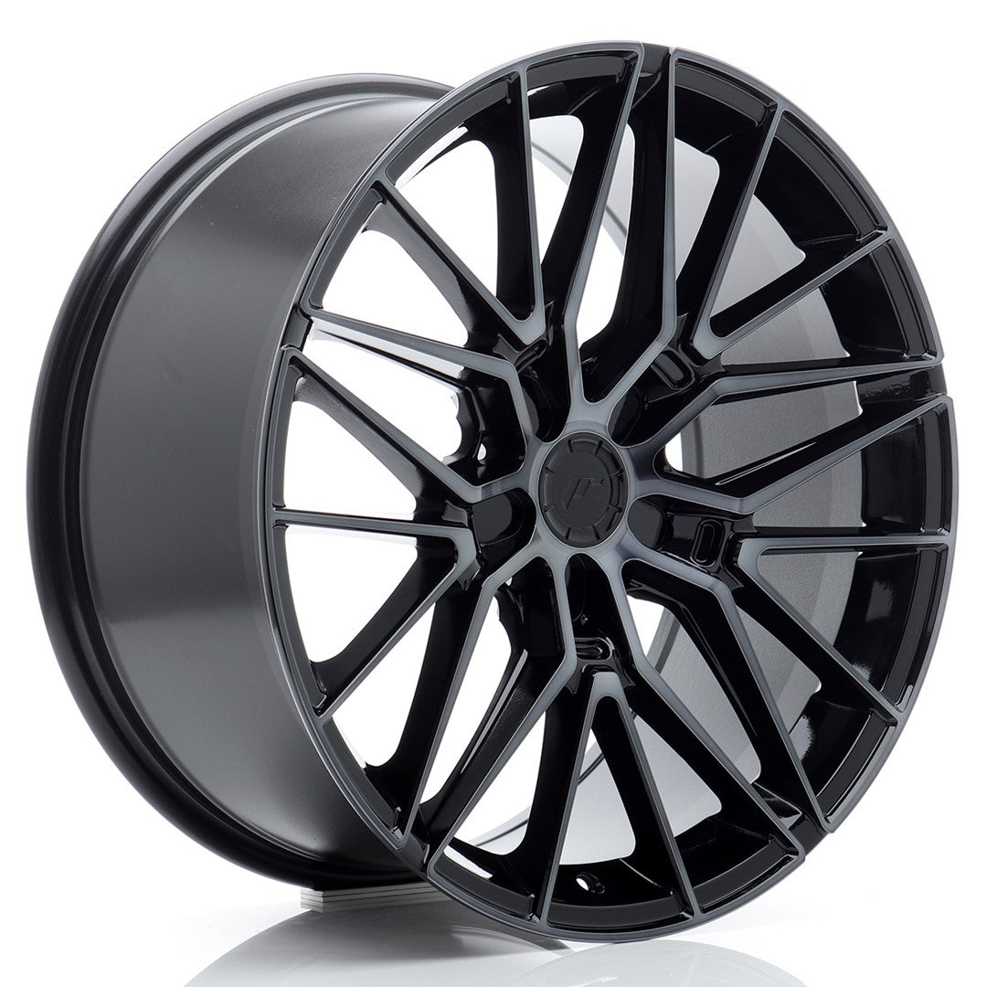 JR38 19x9.5 ET20-45 Custom PCD Zwart Machinaal Getint Front