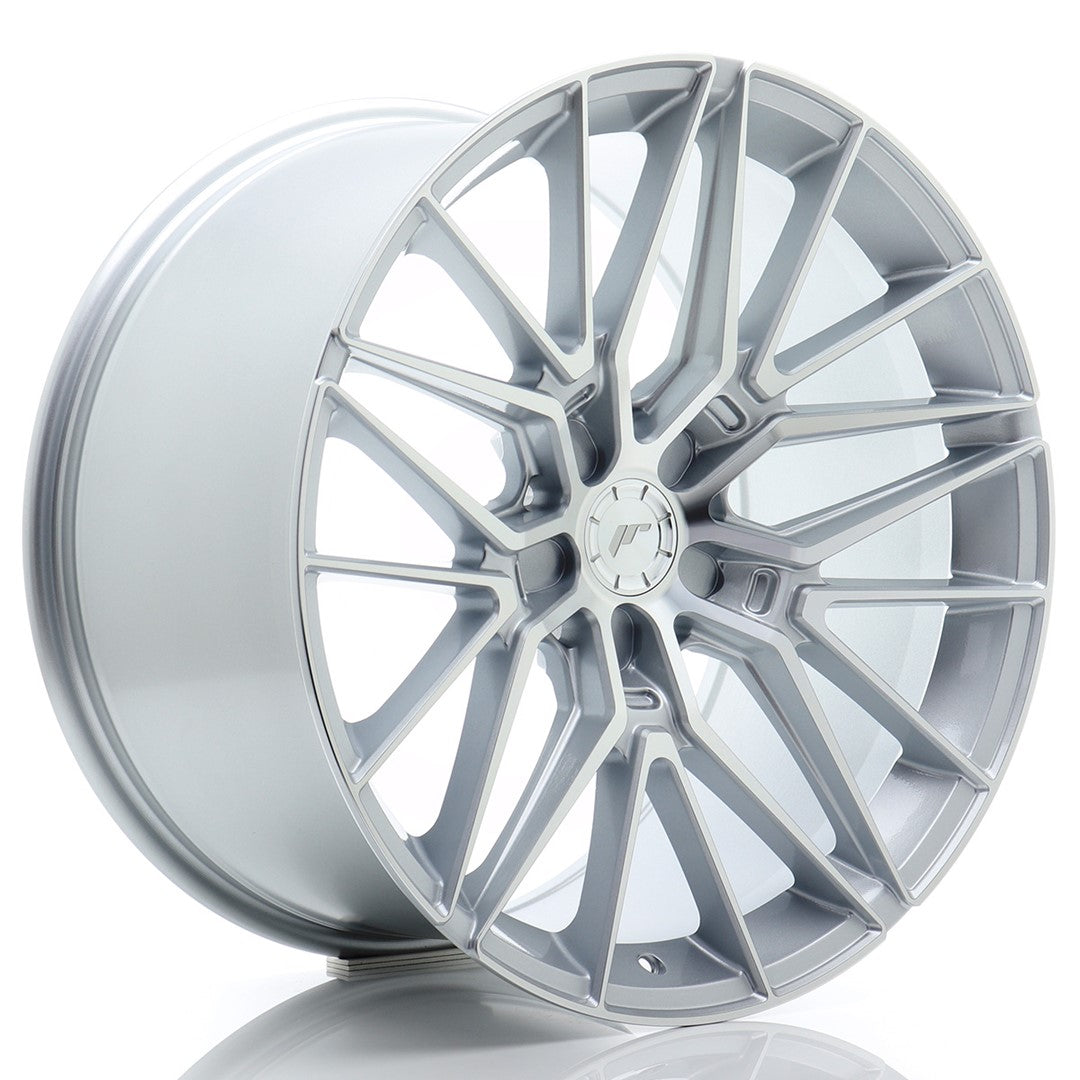 JR38 20x10.5 ET15-45 Aangepaste PCD Zilveren Bewerkte Voorkant
