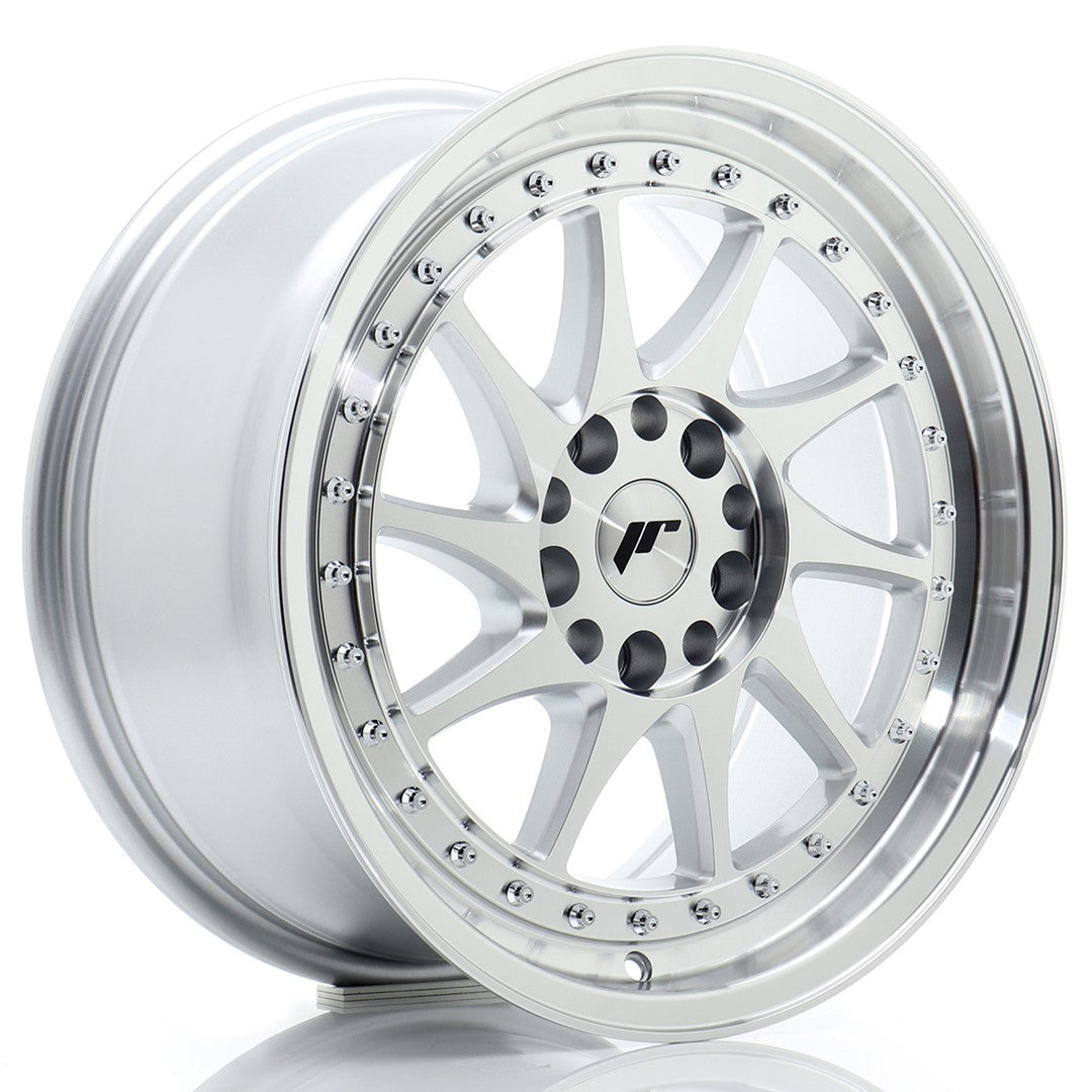 JR26 17x8 ET25 5x114.3, 5x120 Zilver Machined Face
