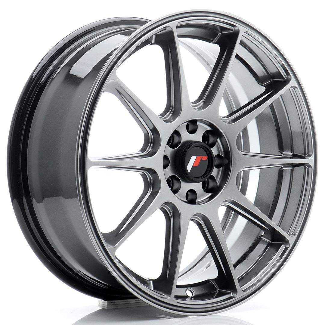 JR11 17x7 ET25 4x100, 4x108 Hyper Black