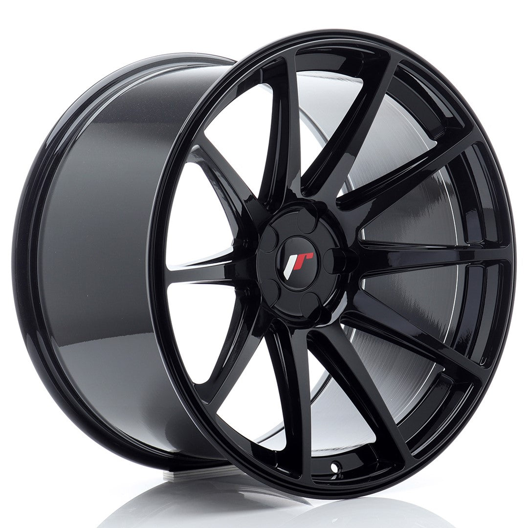 JR11 20x11 ET20-30 Entraxe personnalisé Noir brillant