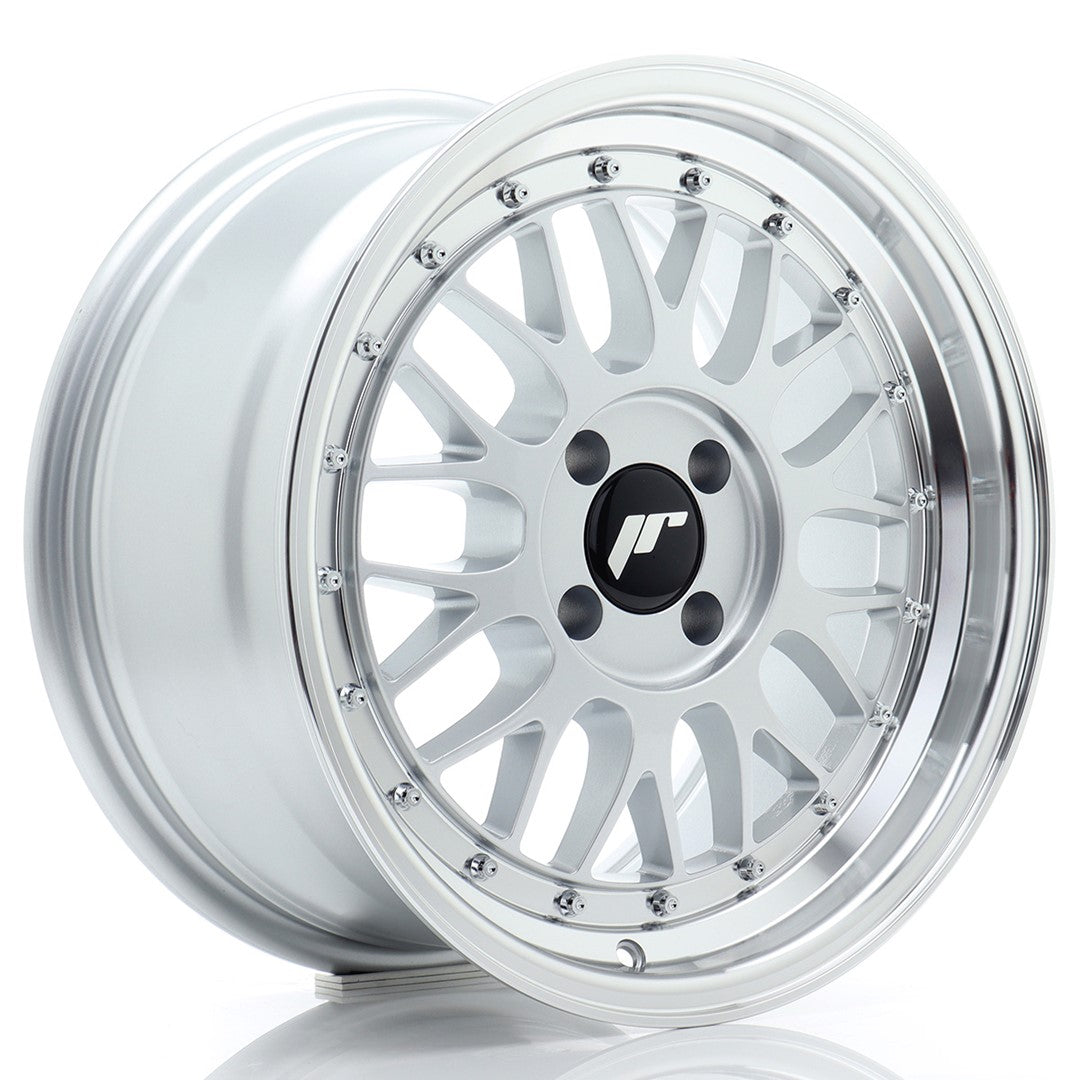JR23 16x8 ET35 4x100 Hyper Silver Machined Lip