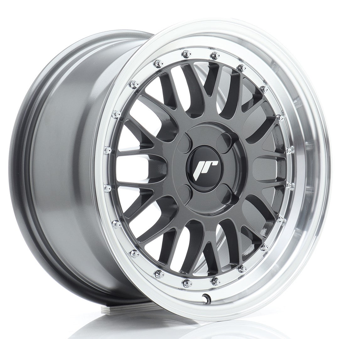 JR23 16x8 ET20-45 Custom PCD Hyper Grey Machined Lip