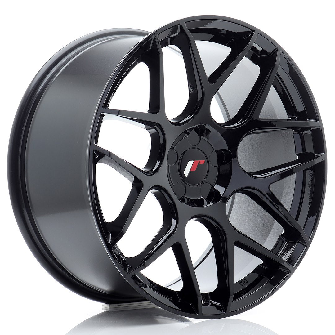 JR18 19x9,5 ET20-42 Perçage sur mesure Noir brillant
