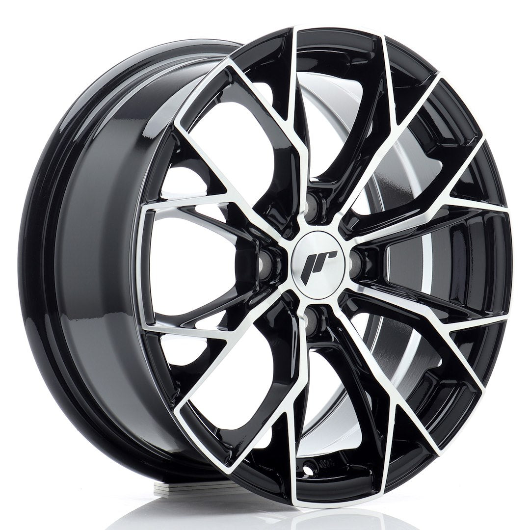 JR49 15x6.5 ET35 4x100 Gloss Black Machined Face