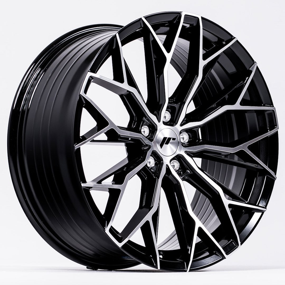 JR49 20x9 ET20-35 Custom PCD Glanzend Zwart Machined Face