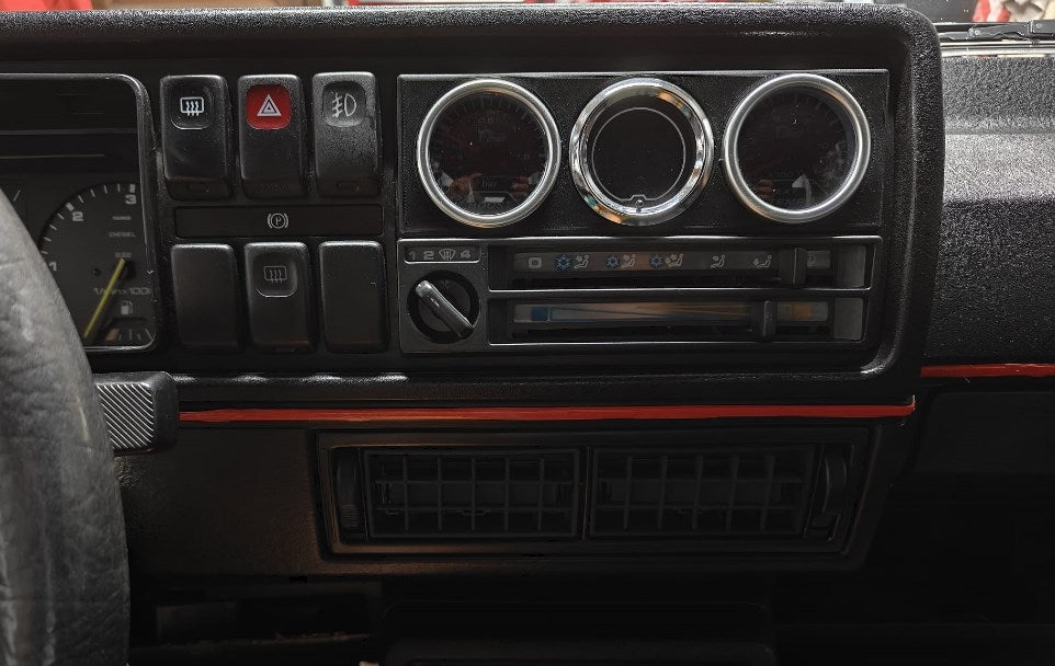 B.Custom VW Golf / Jetta MK2 VDO Radio gauge pot 52mm
