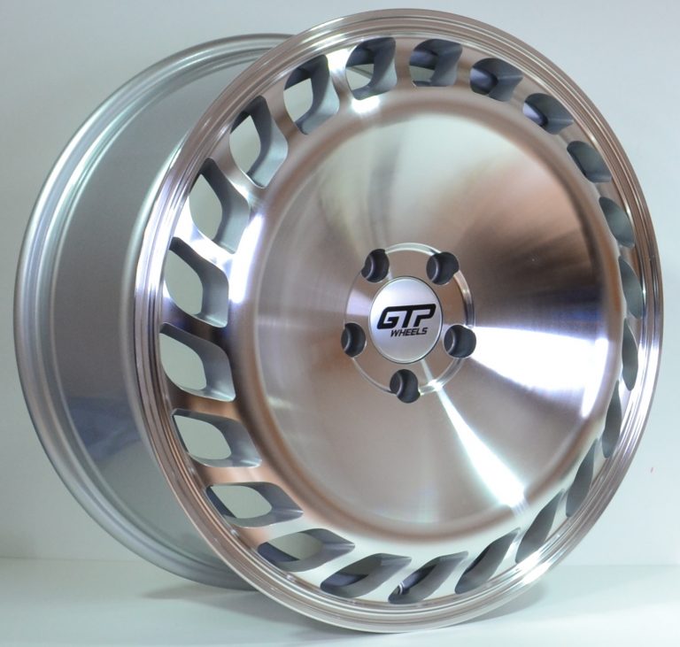 GTP 023 7.5X17 4X100 ET35 Zilver Bewerkt