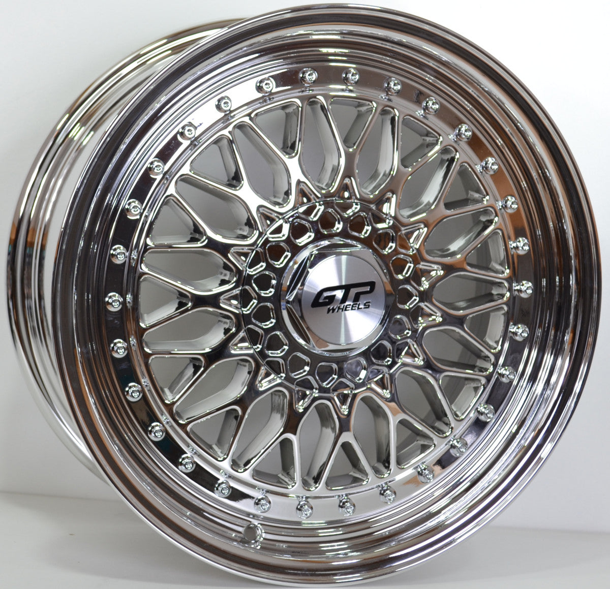 GTP 072 7.5X17 8X100/108 ET35 Full Chrome Flow Forming