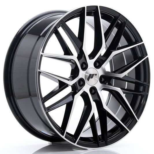 JR28 20x8.5 ET40 5x114.3 Noir brillant Face usinée