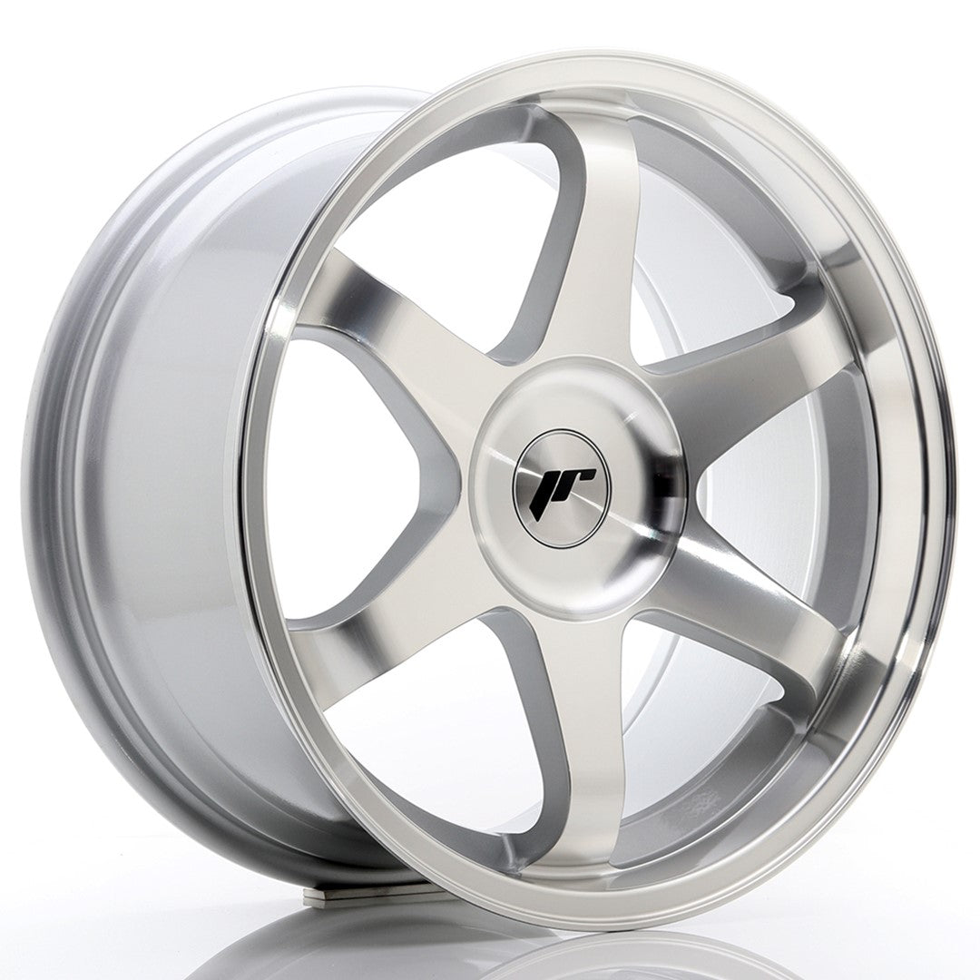 JR3 17x8 ET20-35 Custom PCD Silver Machined Face